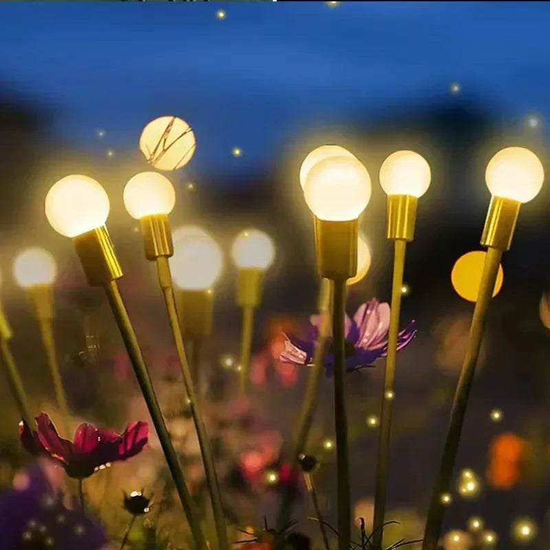 Garden Lights-New Upgraded Solar Powered Firefly Lights Outdoor Waterproof Vibran Garden Lights for Decorationi - Urbizia