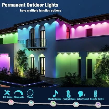 Permanent Outdoor RGB Eaves LED Light Strip