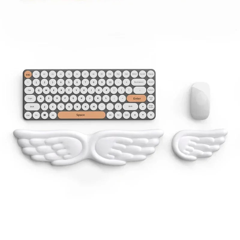Mechanical Keyboard, Mouse, Wrist Rest, Computer Keyboard, Laptop, Angel Wing, Memory Foam, Mouse Pad Wrist Support - Urbizia