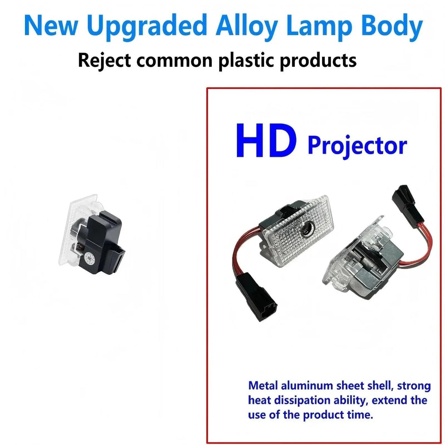 HD 2PC LED Car Door Projector Welcome Light For Tesla Model Y RWD Launch Juniper 2025 Model 3 highland S X 2019-2026 Accessories