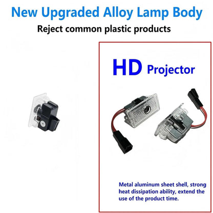 HD 2PC LED Car Door Projector Welcome Light For Tesla Model Y RWD Launch Juniper 2025 Model 3 highland S X 2019-2026 Accessories