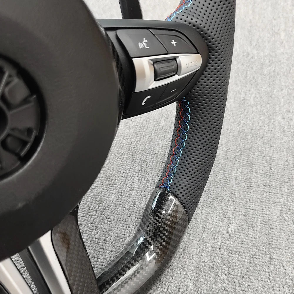 M Upgraded Steering Wheel Sport Carbon Fiber Parts For BMW F20 F23 F10 F12 F30 F32 F34 F45 F22 F39 F15 F25 M3 M5 E87 E70 E90 E84