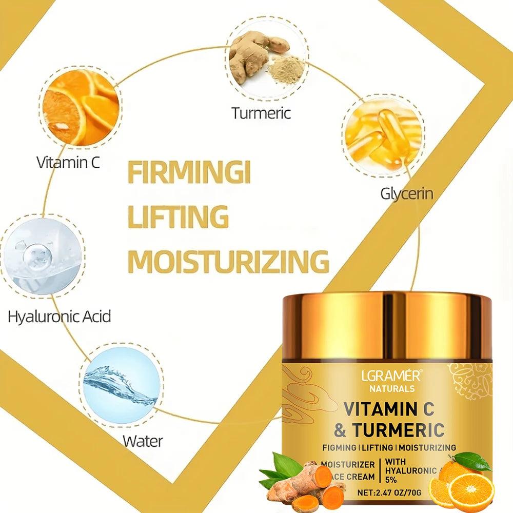 Turmeric Vitamin C Face Cream for Bright & Firm Skin