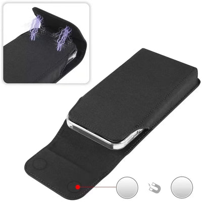 For Samsung S26 S25 S24 S23 S22Plus S26 Ultra S26 FE Smart phone Case Belt Clip Holster Nylon Cloth Bag Flip Cover Phone Pouch