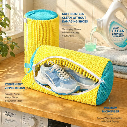 Shoe Washing Machine Bag – Laundry Mesh Bag for Washer & Dryer – Yellow