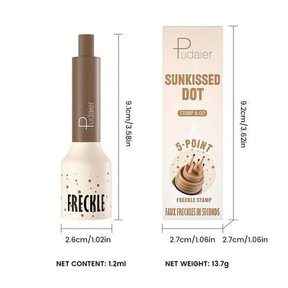 Freckle Stamp Makeup Pen Waterproof, Natural Look Dot Freckles, Long Lasting, Sweatproof, Beginner Friendly - Urbizia