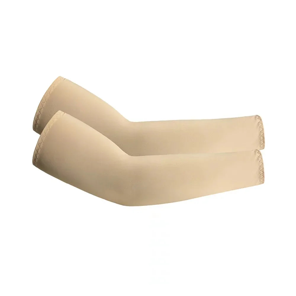 2Pcs Unisex Cooling Arm Sleeves Cover Sports Running UV Sun Protection Outdoor Men Fishing Cycling Quick Dry Arm Warmer
