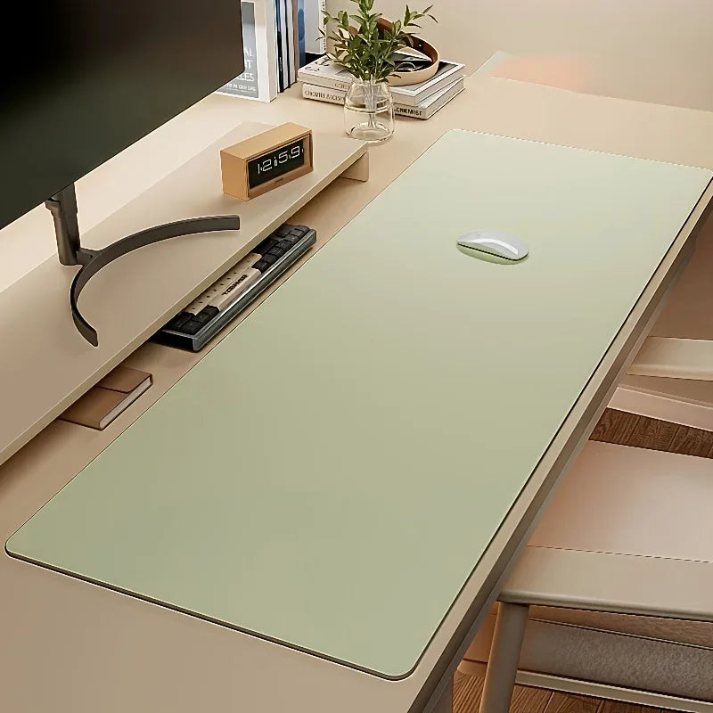 Large Faux Leather Waterproof Mouse Pad Desk Mat