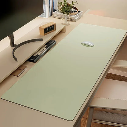 Large Faux Leather Waterproof Mouse Pad Desk Mat