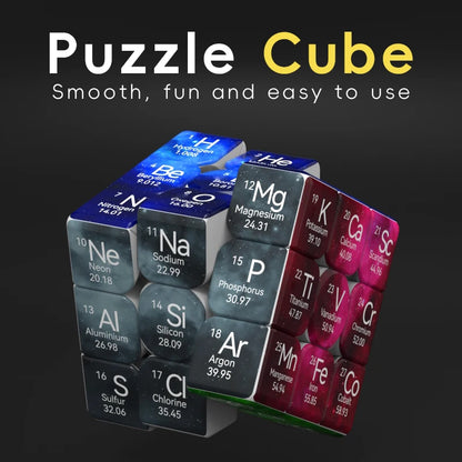 The Periodic Table Cuberspeed ZIINA STAR 3x3 Speed Cube Puzzle Magic Cube 3x3x3 Puzzle