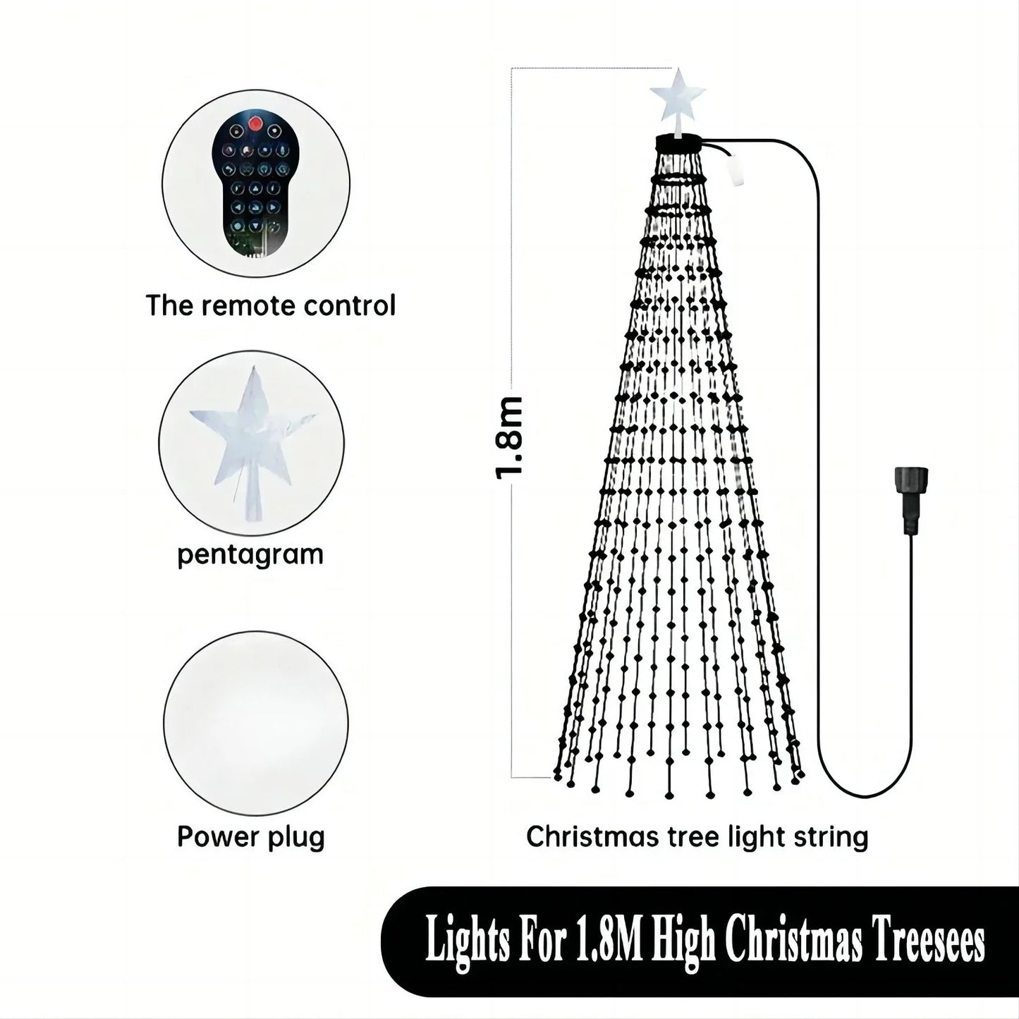 Smart RGB LED Christmas Tree Lights