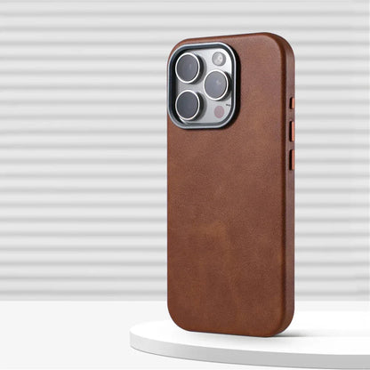 Luxury Retro Leather MagSafe Magnetic iPhone Case