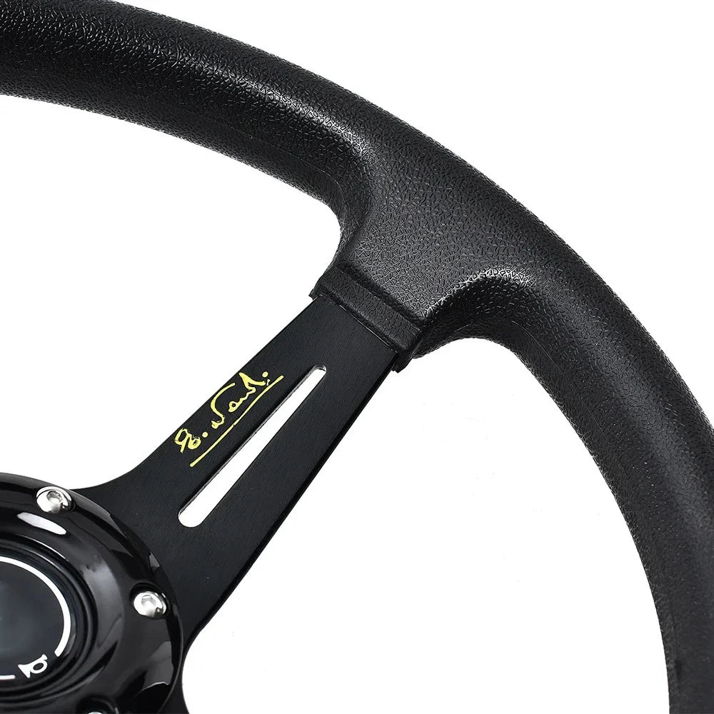Universal 14 Inch PU Auto Racing Steering Wheels Deep Corn Drifting Sport Steering Wheel