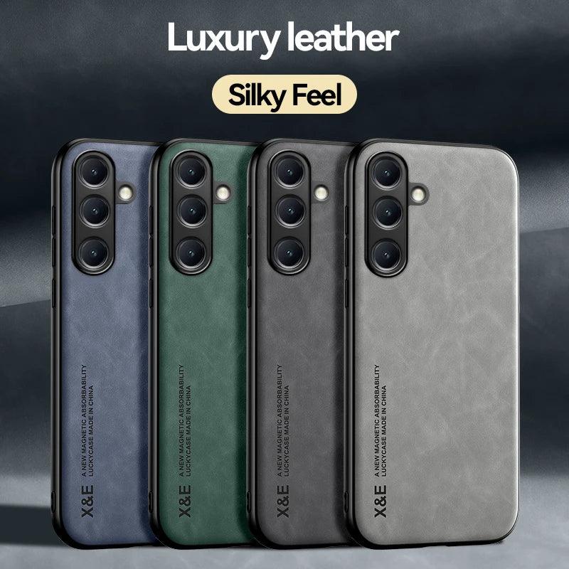 Luxury Ultra-Thin PU Leather Phone Case for Samsung Galaxy