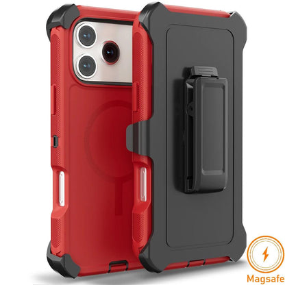 Armor Defender Magnetic iPhone Case with Belt Clip – MagSafe Compatible