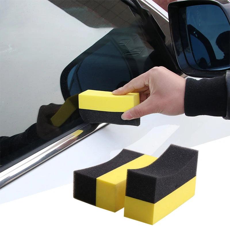 U-Shape Car Tyre and Wheel Cleaning Sponge Set – 5 or 10 Pcs