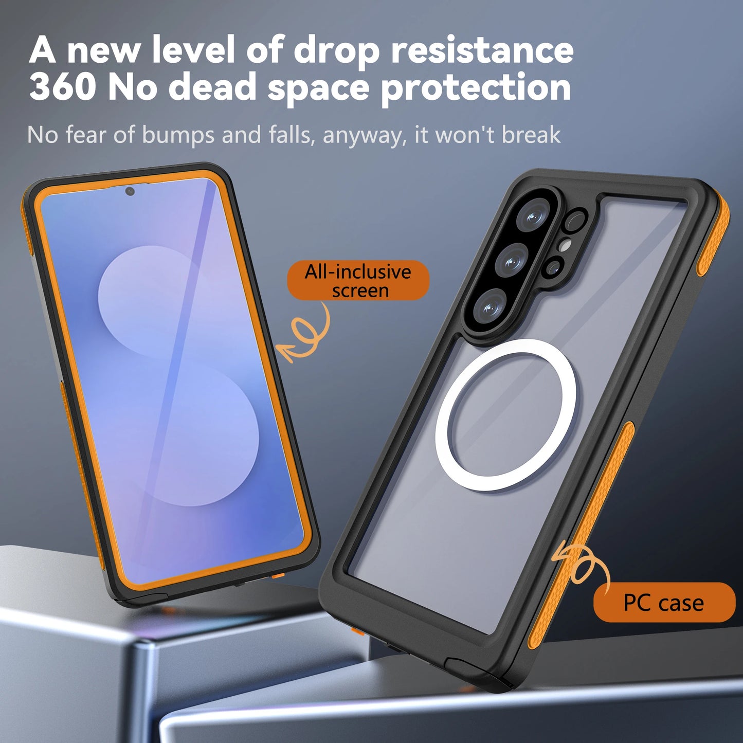 Waterproof case suitable for Samsung S26 Ultra and S26, essential for swimming, IP68 fully sealed phone case, hot-selling