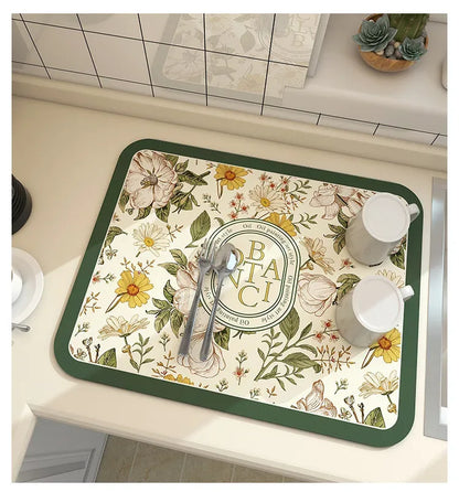 Super Absorbent Kitchen & Dish Drying Mat
