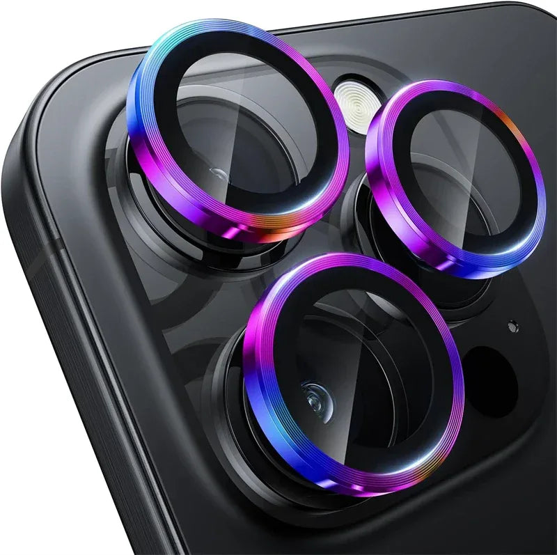 Orange Metal Glass Camera Lens Protector for IPhone 17 Air 16 15 14 13 Pro Max Plus 17Air 16Pro 17Pro i17 IPones Ring Lens Cover