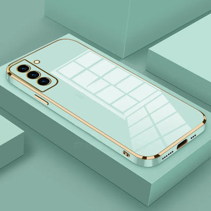 Luxury Bling Glossy Plated Full Cover Phone Case for Samsung Galaxy S26 S25 S24 S23 FE S22 Plus Ultra Soft Back Cover