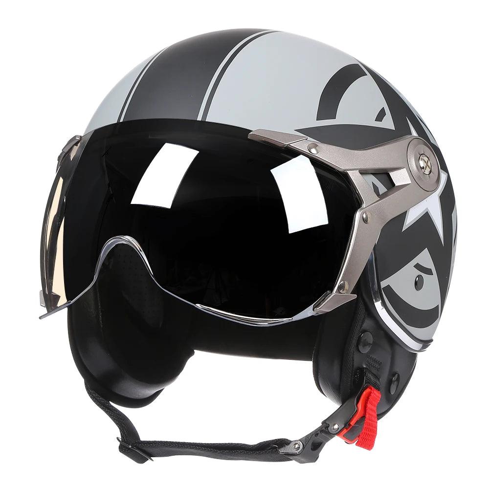 BLD Open-Face ABS Motorcycle Helmet, M–XL