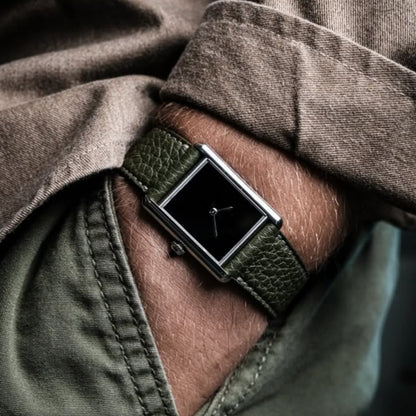 CILOA Silver Square Watch Men's Simple High Quality Light Luxury Gift Fashion Waterproof Compact Quartz Watch