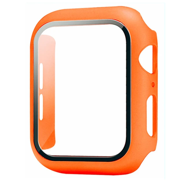 Glass+Cover For Apple Watch Case 11 10 9 8 7 6 SE 5 Accessorie Screen Protector Apple iWatch Serie 44mm 40mm 41mm 45mm 42mm 46mm