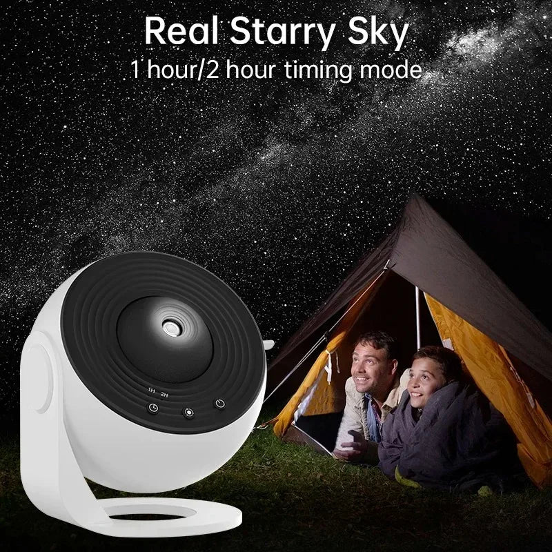 LED Night Light Galaxy Projector Starry Sky Projector 360° Rotate Planetarium Night Lamp For Room Decorative Children Kids Gift - Urbizia