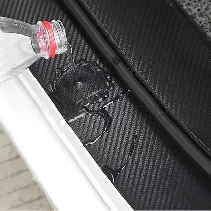 Carbon Fiber Car Door Sill Protection Strip – 4-Pack
