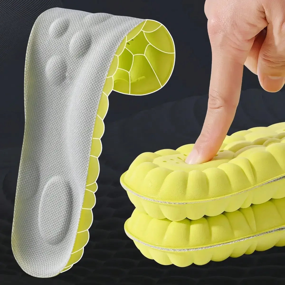 1/2/4 Pairs Sports Insoles – Shock Absorption & Arch Support - Urbizia