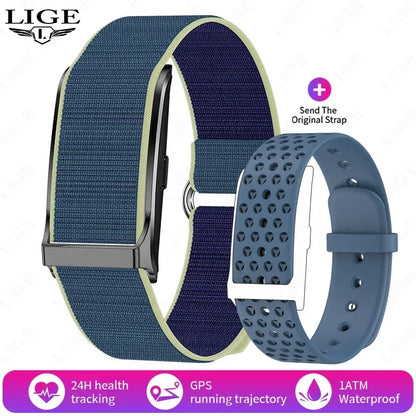 LIGE No Screen Smart Watch Men's Sports Outdoors Fitness Heart Rate Monitor 1ATM Waterproof New Smartwatch For Andrio IOS 2025 - Urbizia
