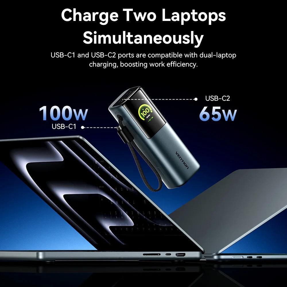【CCC Certification】Vention 165W Power Bank 20000mAh PD Fast Charger for Laptop Portable 3C Powerbank for iPhone 17 Samsung S25