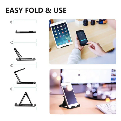 Adjustable Foldable Phone & Tablet Stand Holder