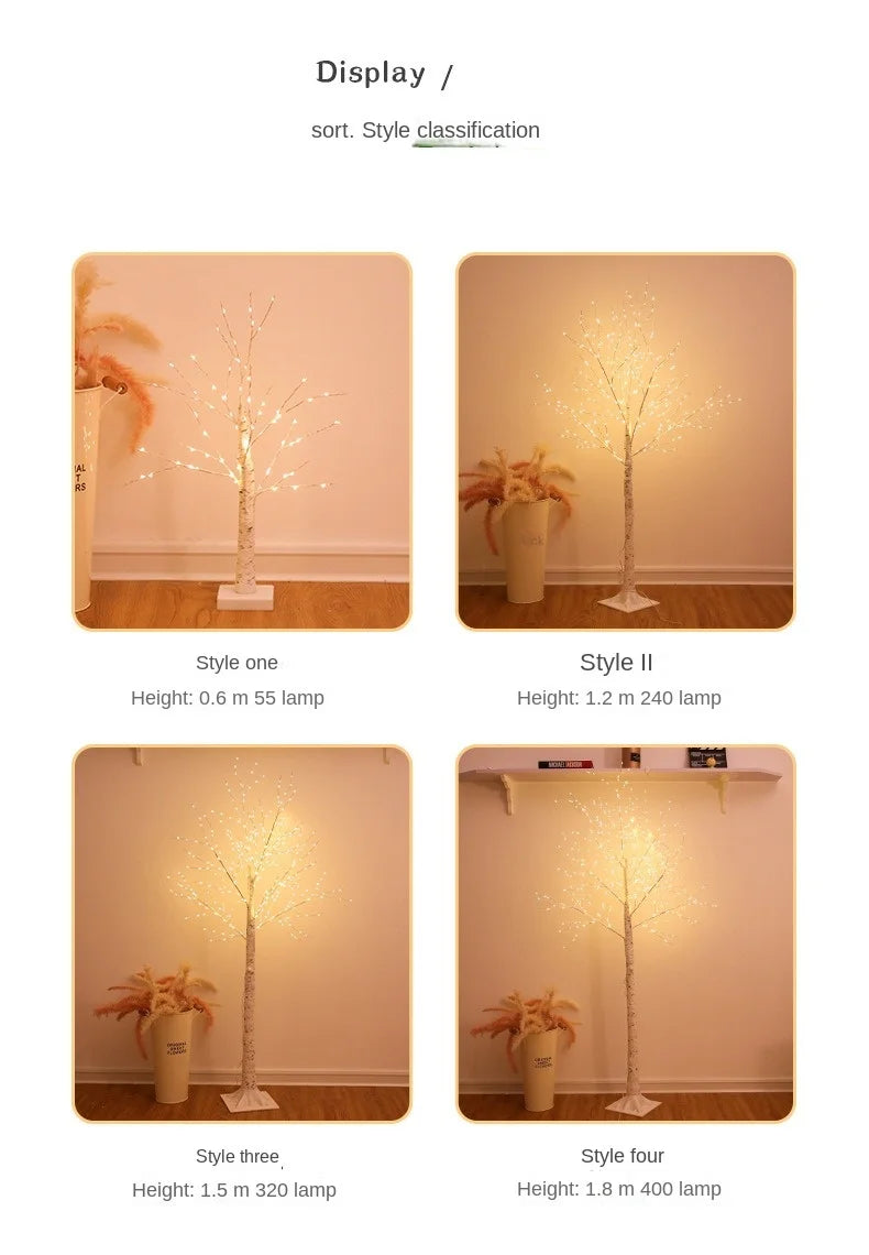 LED Birch Tree Christmas Decoration