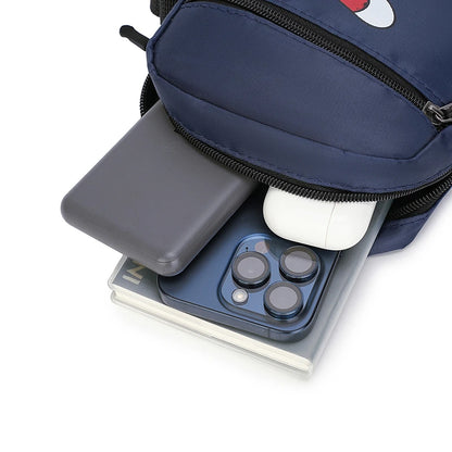 Men's Casual Oxford Shoulder Bag - Unisex Crossbody Phone Pouch with Adjustable Strap (Travel Waist Pack & Chest Bag)
