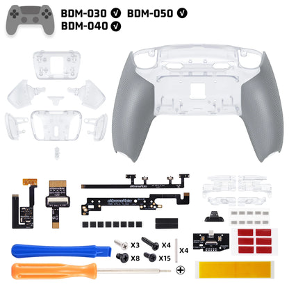 eXtremeRate RISE4 Plus MAX Remappable Back Button Kit w/Clicky Trigger Stop & Rubberized Grip for ps5 Controller BDM-030 040 050