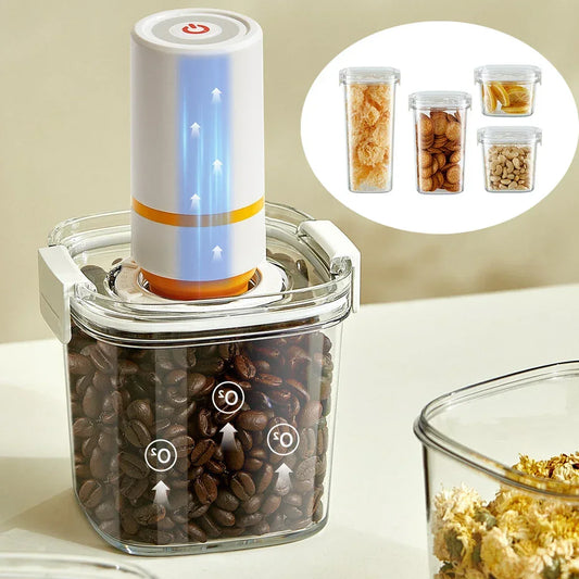 Vacuum Sealed Food Storage Jar for Coffee & Cereals