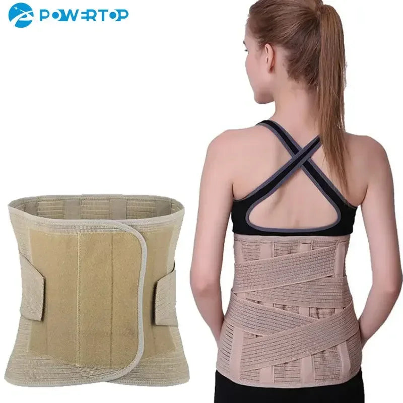 Breathable Lumbar Support Belt for Men & Women, Back Brace Immediate Relief from Back Pain, Herniated Disc, Sciatica, Scoliosis