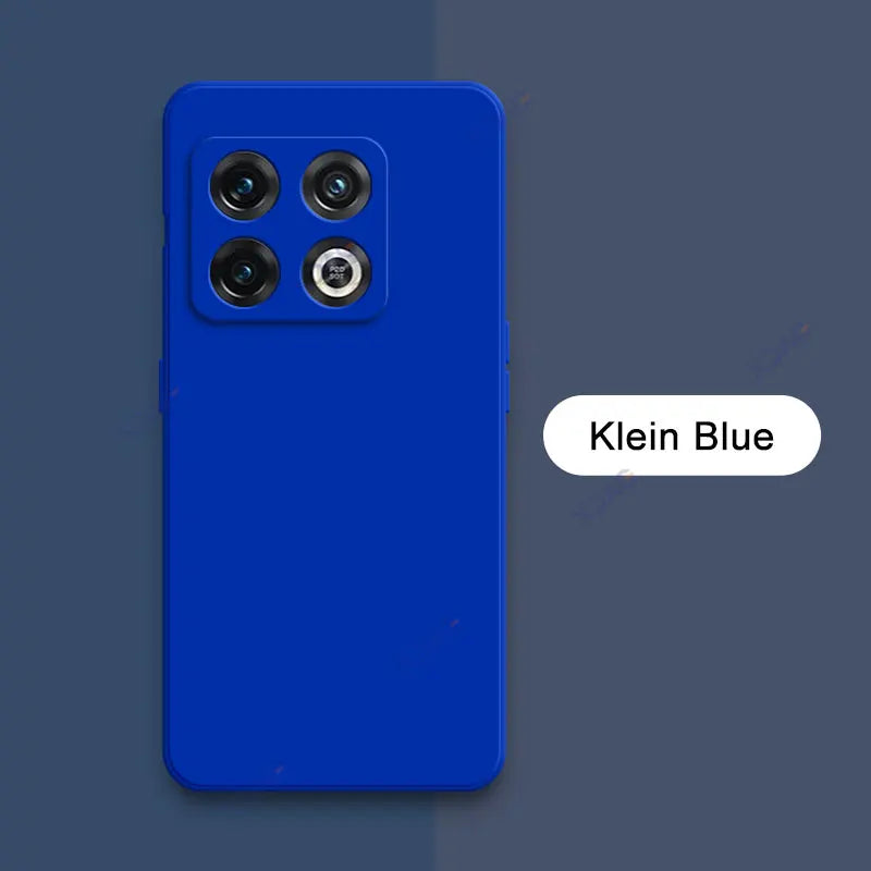 Luxury Cover for OnePlus 10 Pro OnePlus10Pro 5G Square Liquid Silicone Phone Case One Plus OnePlus10 10Pro Double Liner Soft Bag