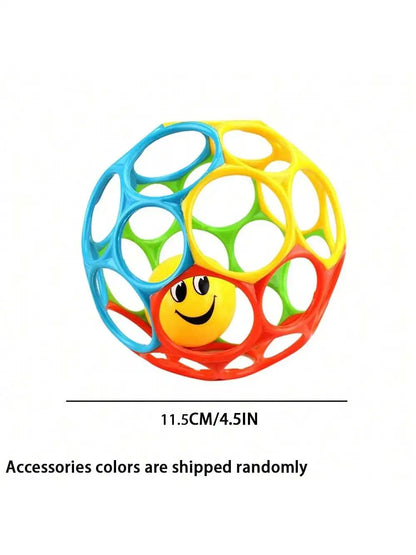 Soft Baby Grasping Rattle Ball with Bell – Early Education Sensory Toy