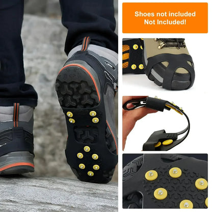 Outdoor 10 Teeth Anti‑Slip Climbing Crampons Ice Cleats - Urbizia