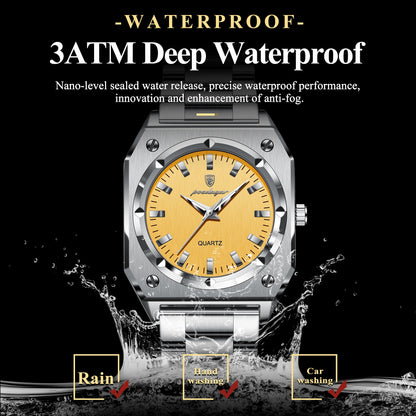 POEDAGAR Elegant Ladies Wristwatch Waterproof Stainless Steel Luminous Exquisite Woman Watch Quartz High Quality Women's Watches