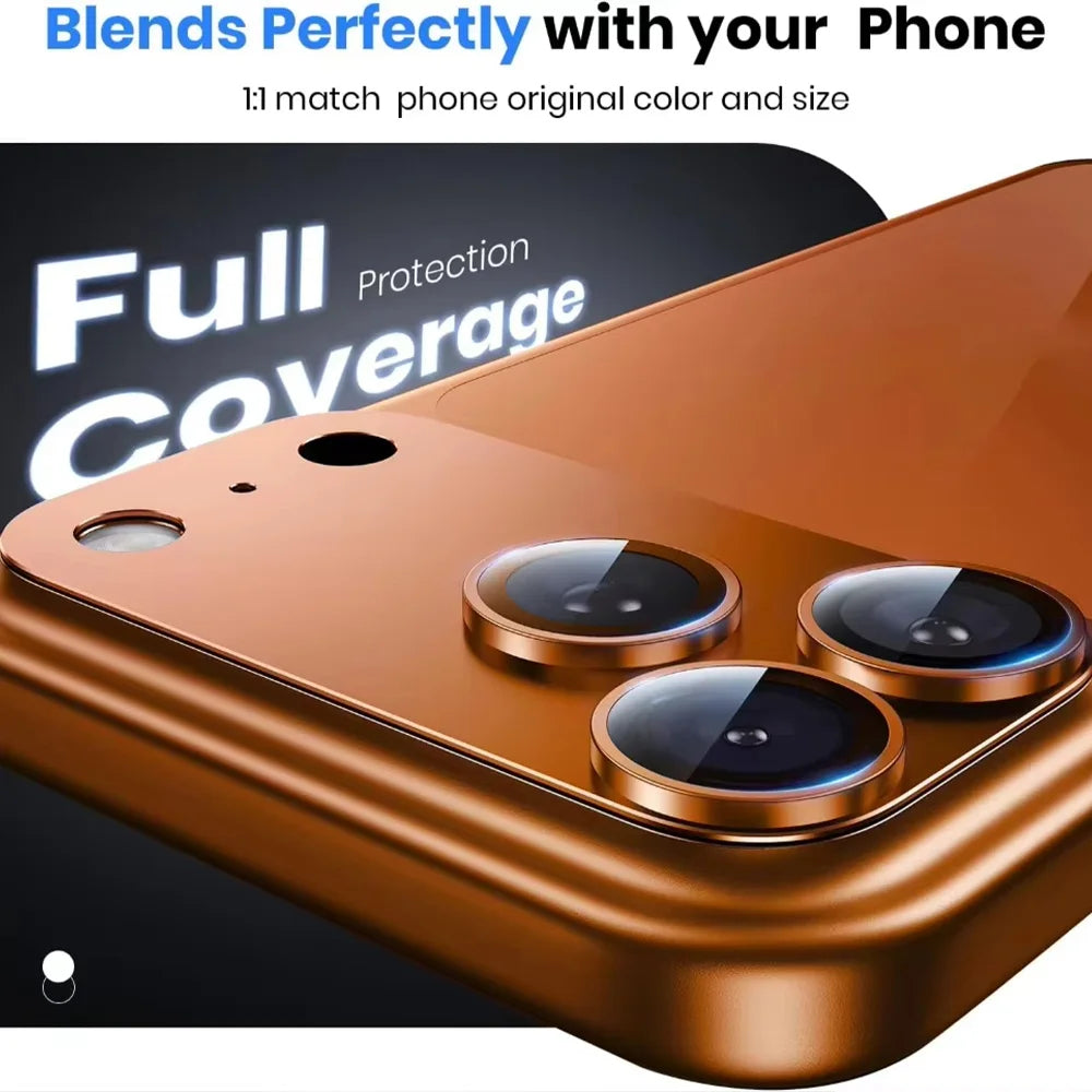NNBILI For iPhone 17 18 Pro Max Camera Lens Protector Strong Adsorption Metal Tempered Glass Camera Screen Full Protective Cover