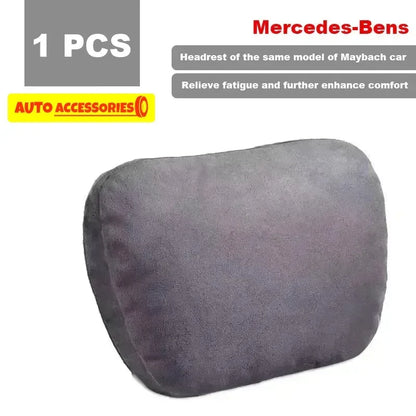Car Headrest Neck Support Pillow – Maybach Design, Soft & Adjustable - Urbizia