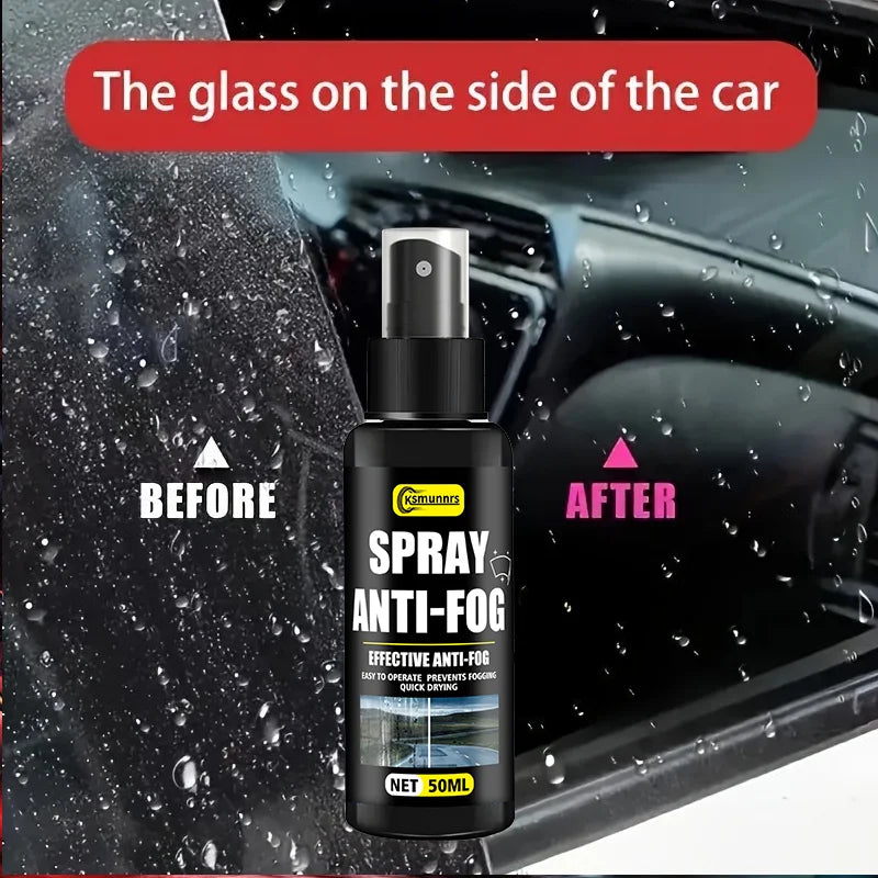 Motorcycle Helmet Anti-Fog Spray, Effectively Prevents Fogging, Enhances Visibility with Durable Nano Coating, Suitable for All