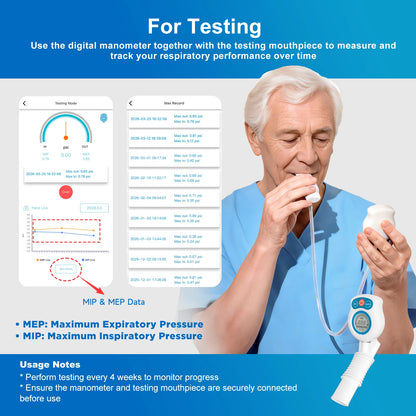 Sonmol Digital Breathing Exercise Device for Lungs | Lung Trainer for Respiratory Muscle Training | Breathing Trainer