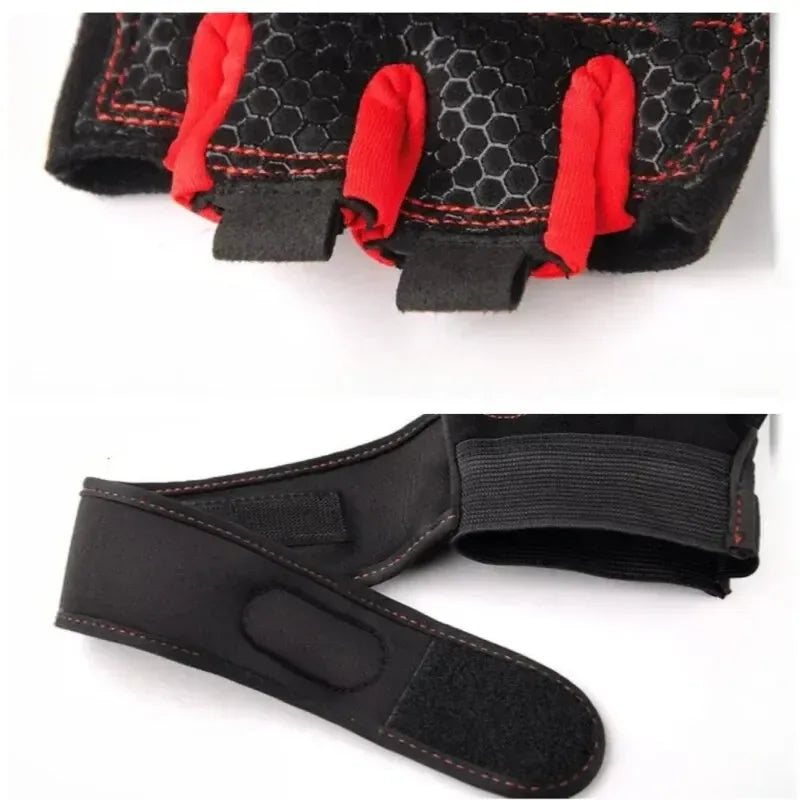 Fitness Half Finger Gloves Men And Women Wrist Guard Sports Dumbbell Riding Non Slip Horizontal Bar Exercise Training - Urbizia