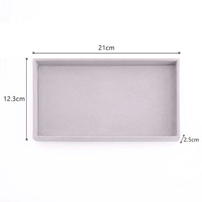 Velvet Jewelry Box Display Tray Drawer Storage Jewellery Holder For Ring Earrings Necklace Bracelet Soft Velvet Organizer Case
