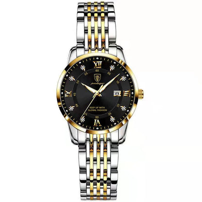 POEDAGAR Luxury Woman Watch Waterproof Stainless Steel Luminous Date Ladies Watch Fashion Simple Casual Women’s Quartz Watches