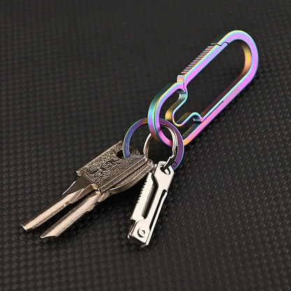 Stainless Steel Mini Folding Knife High Hardness Steel Sharp Knife With Keychain Pendant Disassembly Express Open Box EDC Tool